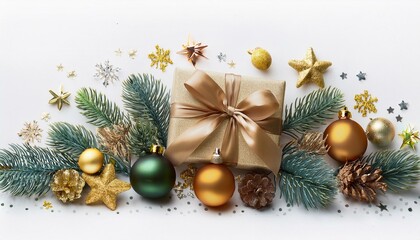 Classic Christmas scene with traditional decorations, ideal for creating a festive atmosphere