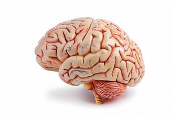 Anatomical model of human brain with vascular details