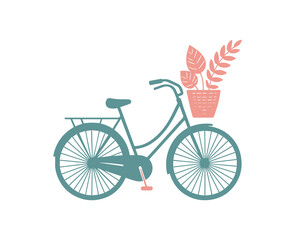 Fototapeta premium bicycle icon on a white background