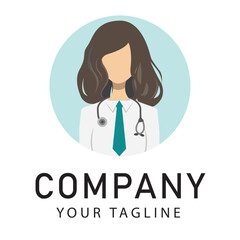 Obraz premium Medica logo vector illustration editable