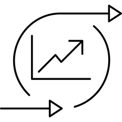 processing vector icon in outline  style 