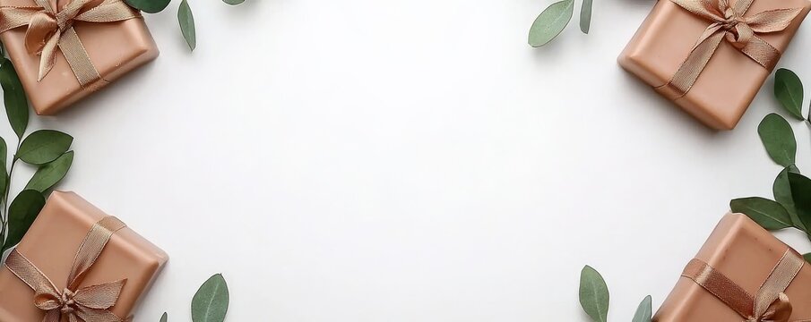 Artisan soaps wrapped as gifts with botanical elements, vintage tones, [natural gifts], [seasonal luxury], selective focus on foreground, copy space for text, ultra HD,