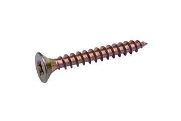 A screw isolated on the transparent background