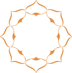 Beautiful flower art and mandala vector design