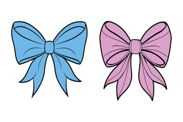 This outline ribbon bow coloring page vector is perfect for creative coloring projects. Its simple, hand-drawn design is ideal for kids and adults, adding elegance to any DIY craft or gift wrap.