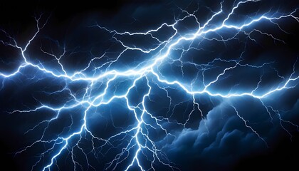 Fototapeta premium White color electricity lightning