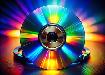 Compact Disk Digital Audio Logo Design for Music Industry and Digital Media Representation in Modern Technology