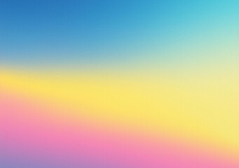 Naklejka premium Grainy gradient background blue pink yellow, noise texture banner poster header design