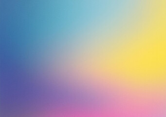 Grainy gradient background blue pink yellow, noise texture banner poster header design