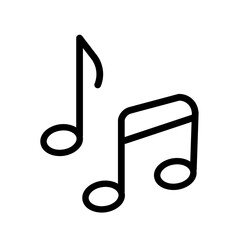 Music notes icon . Music notes symbol