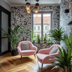 house, interior, chair, table, home, architecture, room, door, window, furniture, wall, restaurant, flowers, street, building, cafe, design, garden, chairs, entrance, travel, town, living, summer, old