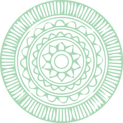 Beautiful flower art and mandala vector design