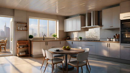 interior of a kitchen