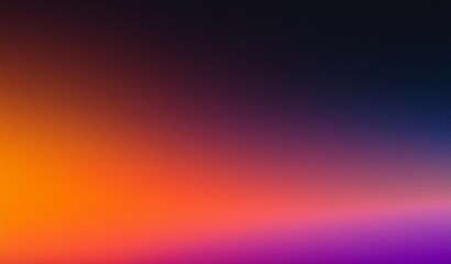 Abstract grainy gradient background purple pink orange black dark backdrop noise texture banner poster header design