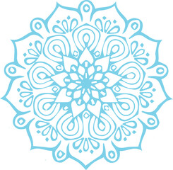 Beautiful flower art and mandala vector design
