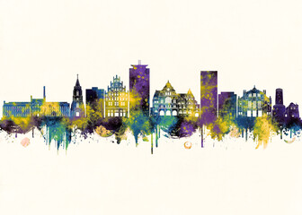 Bielefeld City Skyline Cityscape Skyscraper