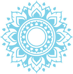 Beautiful flower art and mandala vector design