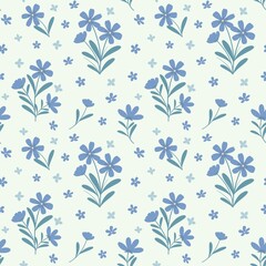 seamless pattern with flowers