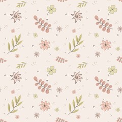 seamless pattern with flowers