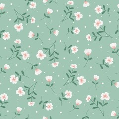seamless background with flowers