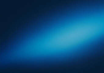 Obraz premium Blue gradient background grainy blue light on dark backdrop noise texture effect banner header design