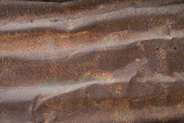 Rust color texture of old galvanized iron