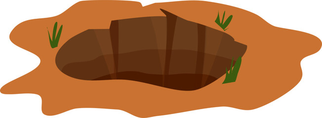 Ground hole illustration 
