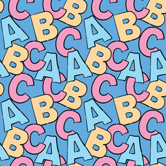 A B C alphabet pattern for your design