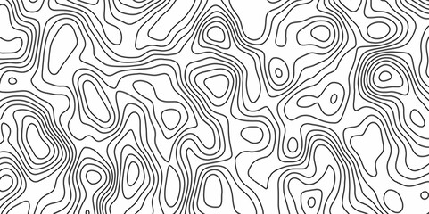 Fototapeta premium Topographic map in contour line light topographic topo contour map. ocean topographic line map with curvy wave isolines vector Topographic Map. Natural printing illustrations of maps.