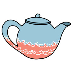 teapot and cup
