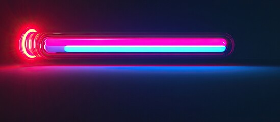 Neon Light Bar in Dark