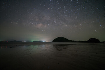 Milky way at nigh sky