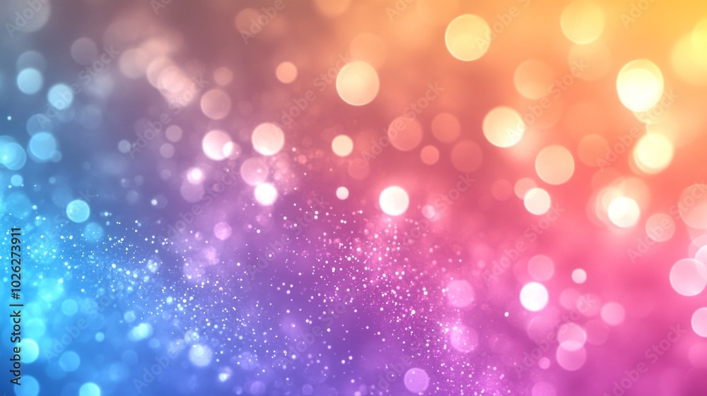 Aufkleber a colorful background with many small circles