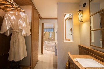 bathroom white color view .