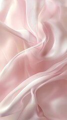 Obraz premium Soft, flowing pastel fabric drapes gracefully.