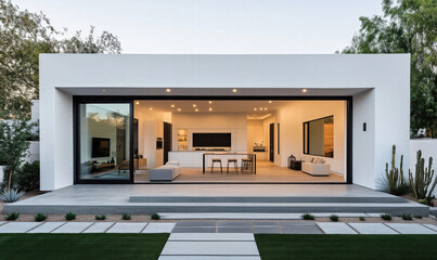 A modern duplex house