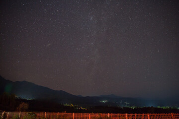 Milky way at nigh sky