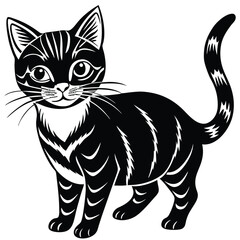 Swiss Cat Vector Art.