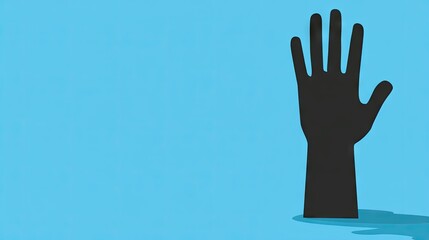 An underwater rescue illustration with a reaching hand moving toward the surface, emphasizing urgency and hope.