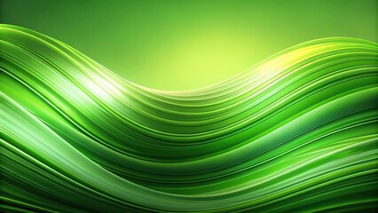 modern green wave curve abstract presentation background at a tilted angle