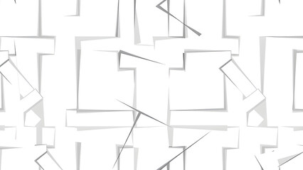 Abstract geometric shapes with overlapping shadows, Generative AI