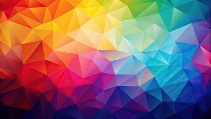 Colorful low poly abstract wallpaper with triangles Extreme Close-Up