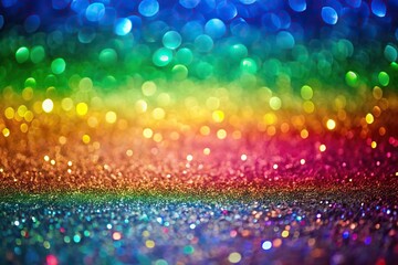 Colorful minimalist background with shiny sparkle glitter in rainbow colors