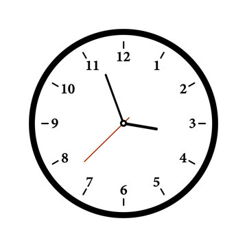 recommend clip art: clock icon white, clock icon vector Classic design wall clock. Analog clock. Vector