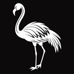 Flamingo Vector Silhouette Illustration Art
