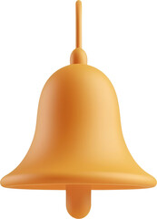 Golden 3D bell icon