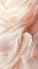 Fototapeta premium Elegant flowing cream-colored silk fabric