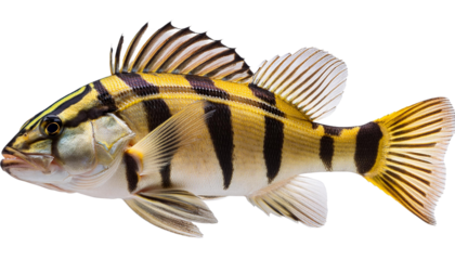 Tiger Fish on transparent background