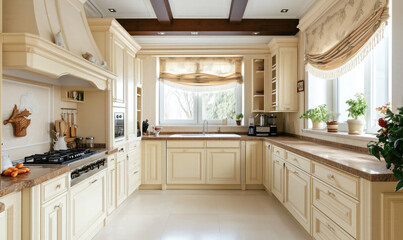 A modern kitchen design