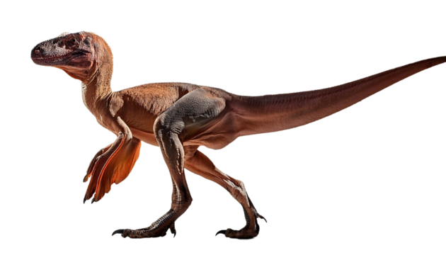 Velociraptor on transparent background